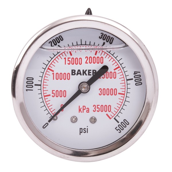 Baker Instruments AHNC-5000P Pressure Gauge, 0-5000 PSI AHNC-5000P
